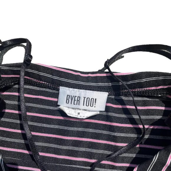 COPY - 90s Byer Too Mallgoth Black and Pink Emo Grunge Rose Dress - Picture 5 of 6